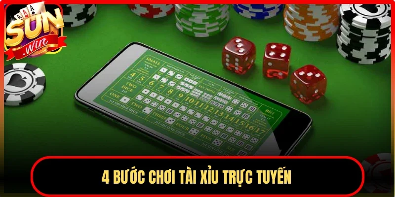 4 bước chơi Tài Xỉu trực tuyến